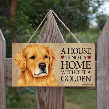 Wooden Dog Hanging Decoration