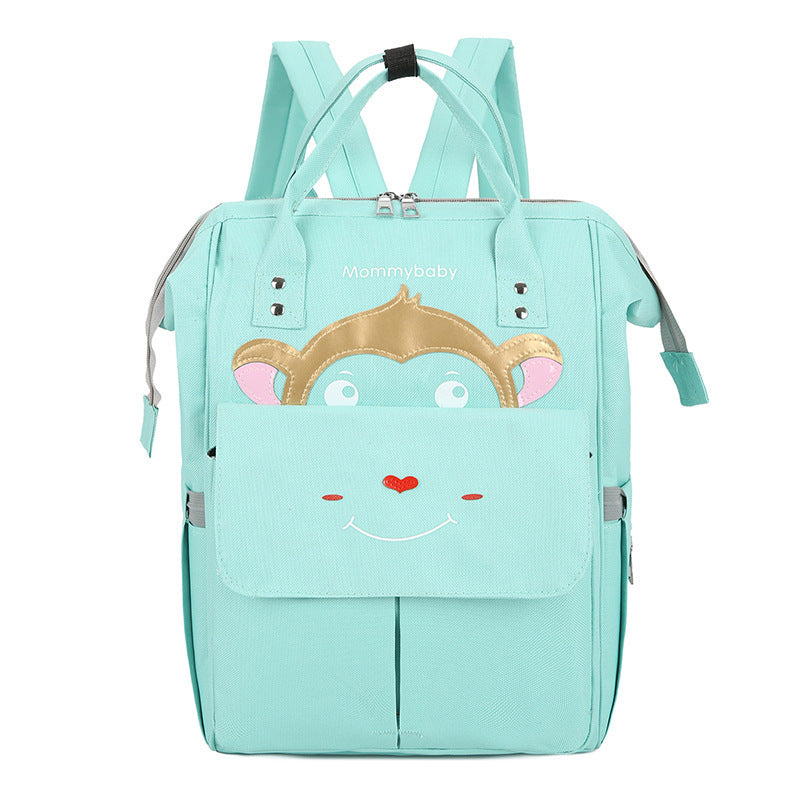 Mommy Bag – Cat Pattern Custom Shoulder Bag with Insulation Bottle Holder