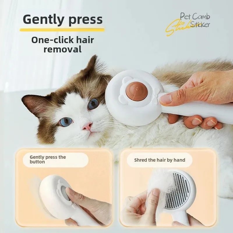 Rechargeable Two-In-One Pet Nail Trimmer & Grooming Brush – Electric Cat & Dog Care Tool