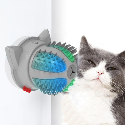 Electric Pet Cat Brush & LED Toy Massager – Essential Pet Care Tool