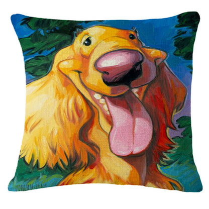 Cartoon dog pillowcase