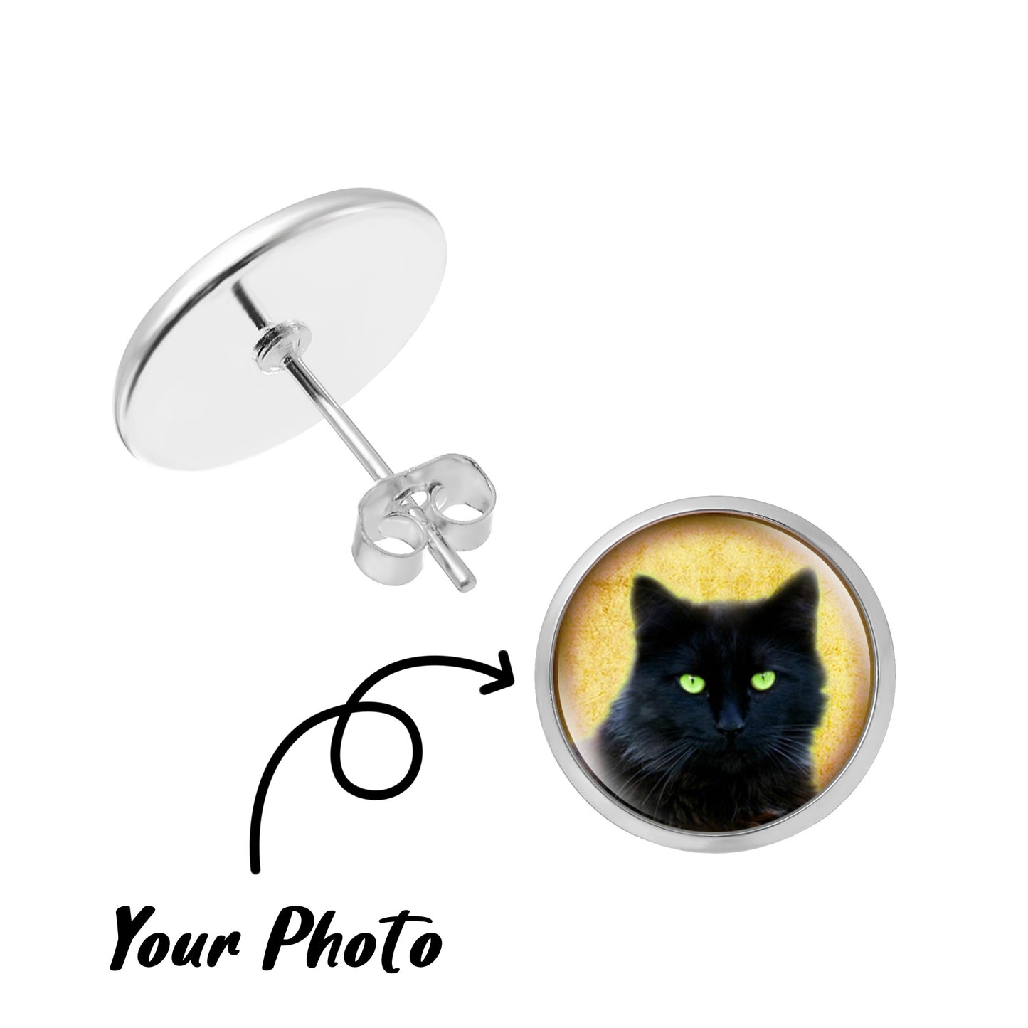 Custom Pet & Family Photo Earrings – Personalized and Creative Jewelry