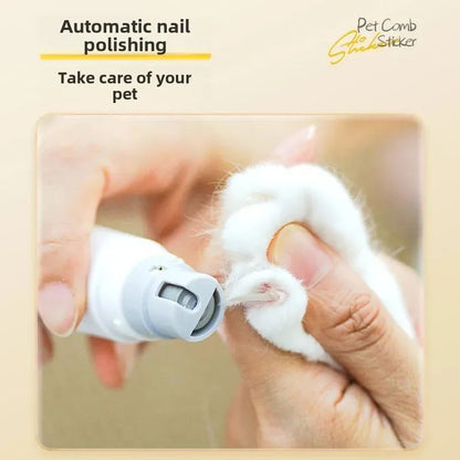 Rechargeable Two-In-One Pet Nail Trimmer & Grooming Brush – Electric Cat & Dog Care Tool