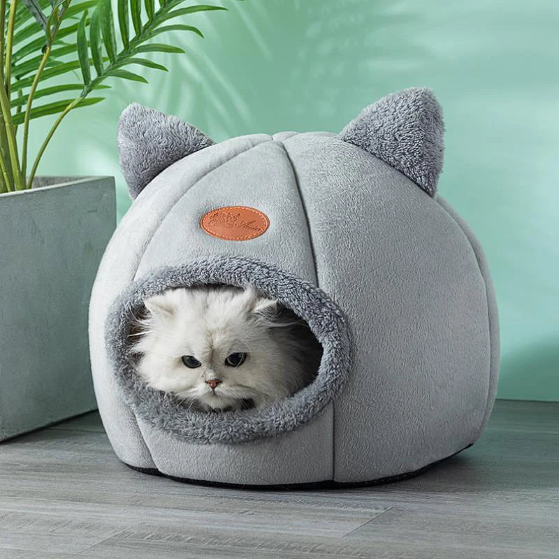 New Deep Sleep Comfort Winter Cat, Dog Bed Little Mat Basket Small Dog House Pet Tent Cozy Cave Nest Indoor Cama Gato.