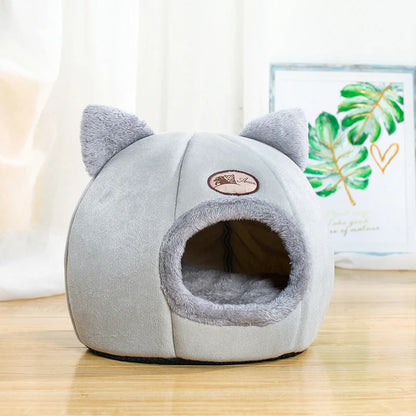 New Deep Sleep Comfort Winter Cat, Dog Bed Little Mat Basket Small Dog House Pet Tent Cozy Cave Nest Indoor Cama Gato.