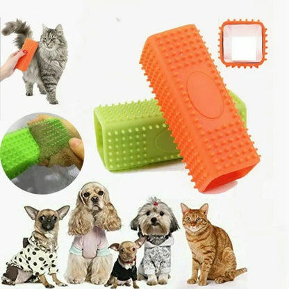 Pet Dog Cat Rubber Silicone Hair Remover