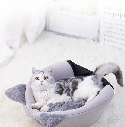 New Deep Sleep Comfort Winter Cat, Dog Bed Little Mat Basket Small Dog House Pet Tent Cozy Cave Nest Indoor Cama Gato.