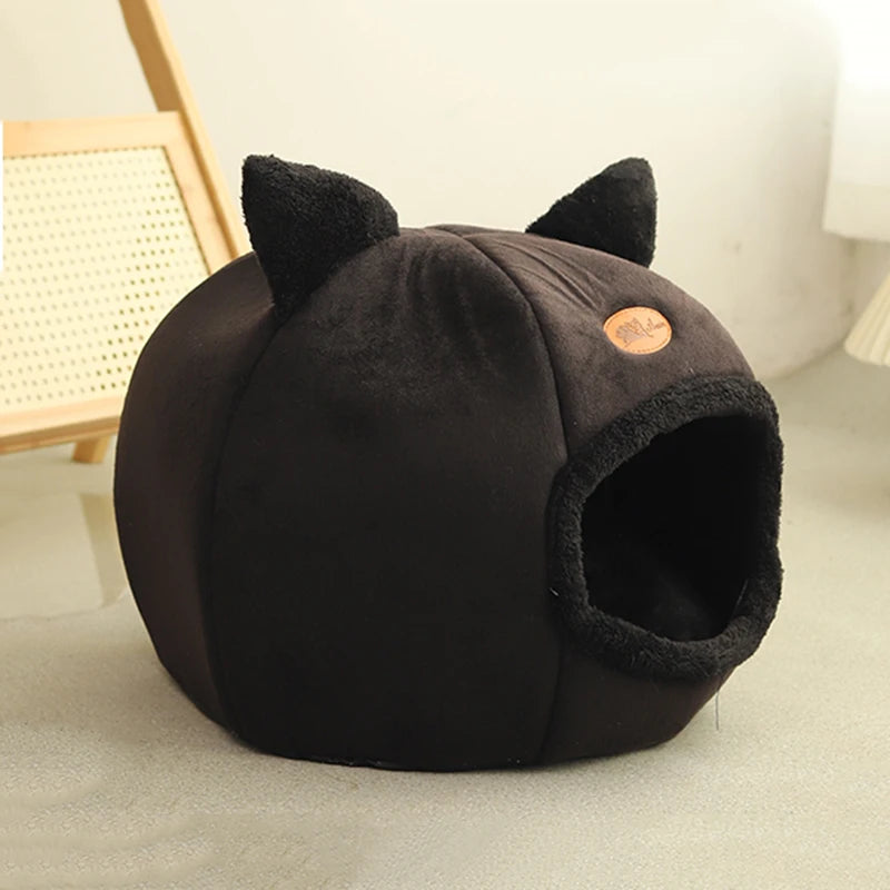 New Deep Sleep Comfort Winter Cat, Dog Bed Little Mat Basket Small Dog House Pet Tent Cozy Cave Nest Indoor Cama Gato.