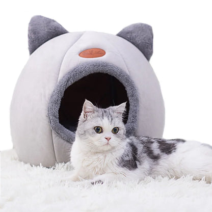 New Deep Sleep Comfort Winter Cat, Dog Bed Little Mat Basket Small Dog House Pet Tent Cozy Cave Nest Indoor Cama Gato.