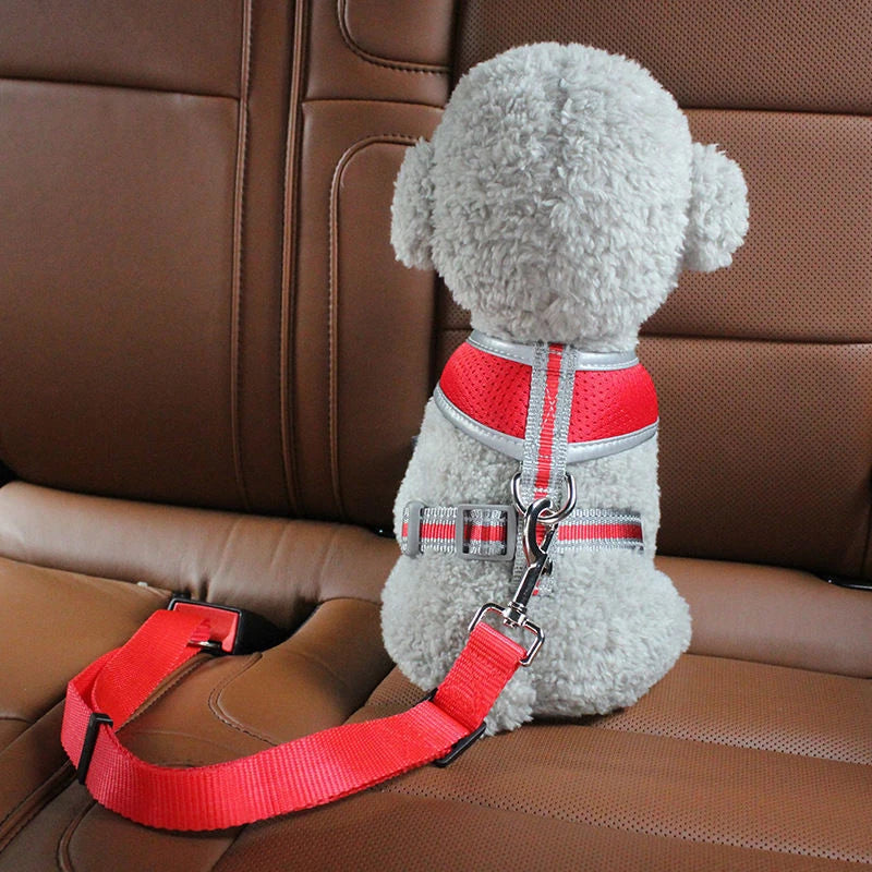 Dog Car Seat Belt Safety Protector - Travel Pets Accessories