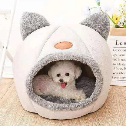 New Deep Sleep Comfort Winter Cat, Dog Bed Little Mat Basket Small Dog House Pet Tent Cozy Cave Nest Indoor Cama Gato.