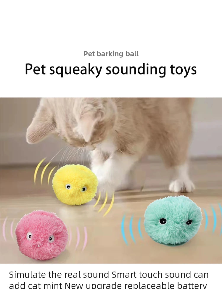 Smart Cat Toys Plush Electric Catnip Training Toy