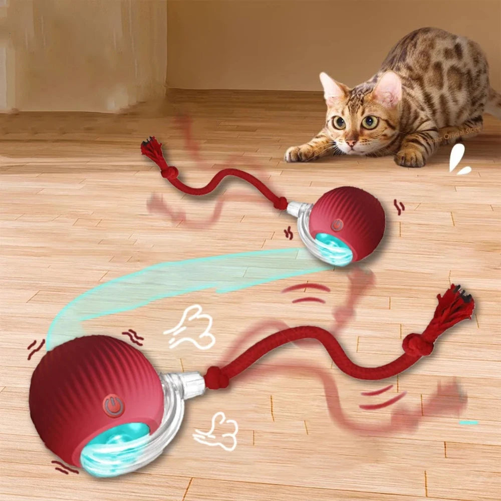 Pet Toy Interactive Automatic Rolling Bouncing Ball Cat Dog Boredom Relief Toys Pet Training Supplies