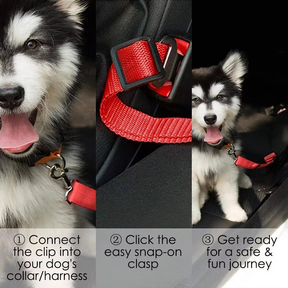 Dog Car Seat Belt Safety Protector - Travel Pets Accessories