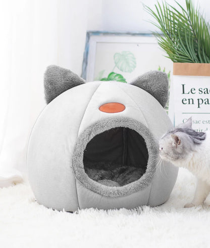 New Deep Sleep Comfort Winter Cat, Dog Bed Little Mat Basket Small Dog House Pet Tent Cozy Cave Nest Indoor Cama Gato.