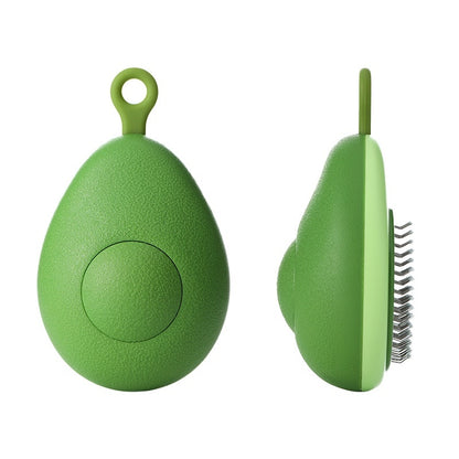 Avocado Shaped Cat Brush Hair Remover – Stainless Steel Needle Grooming Tool for Cats & Dogs