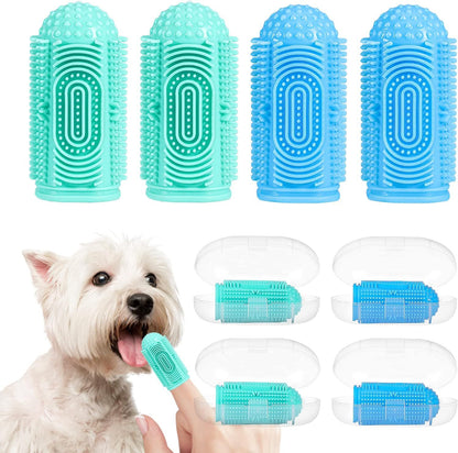 Dog Toothbrush Kit – Finger Toothbrush for Dog Teeth Cleaning & Dental Care